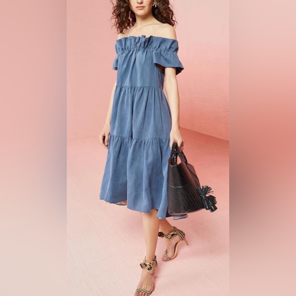 Ulla Johnson Olivia Chambray dress‎ - Slate Blue size 4